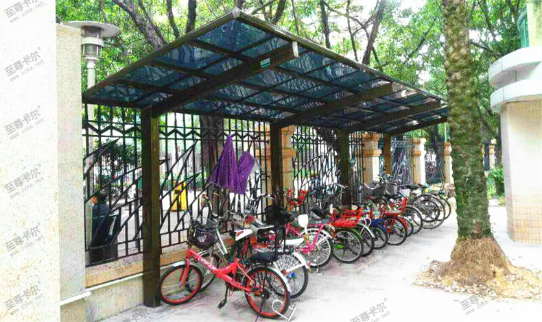  樟樹實驗小學學校自行車棚制作