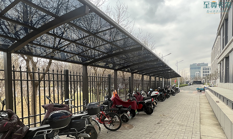 北京自行車棚制作？電動(dòng)車雨棚？